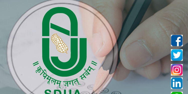 SDAU Recruitment for Sr. Research Assistant / Agri. Officer Equivalent , Agri. Assistant & Equivalent Posts 2021