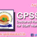 GPSSB Staff Nurse Result and Merit List 2022